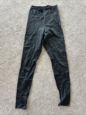 Commando Black Faux-Leather leggings